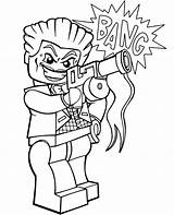 Joker Lego Coloring Page sketch template