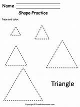 Triangle Shape Printable sketch template