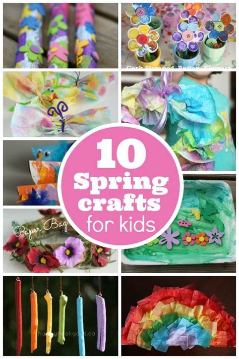 10 Easy Spring Crafts for Toddlers and Preschoolers - Happy Hooligans