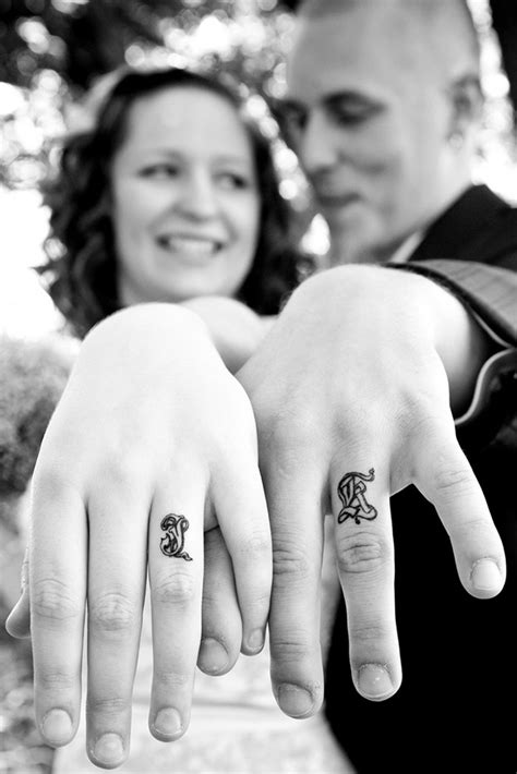 53 Brave Couples Who Chose Matching Wedding Tattoos Instead Of Rings ...