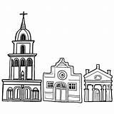 Churches Coloring Page · Creative Fabrica sketch template