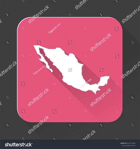 Mexico Map Borders Isolated On Background Stock Vector (Royalty Free) 2025375308 | Shutterstock