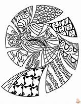 Printable Zentangle Coloring Pages Free For Kids And Adults sketch template