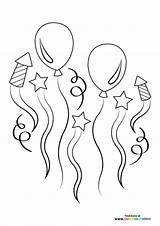 Birthday balloons  Coloring Pages For Kids Free Print Or Download sketch template