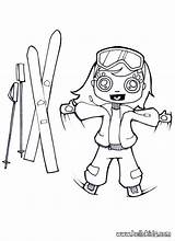 Skis Coloring Pages sketch template