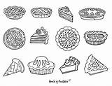 Pie Coloring Pages sketch template