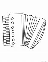 Acordeón Para Colorear ᗎ Plantilla De Pintura Imprimible sketch template