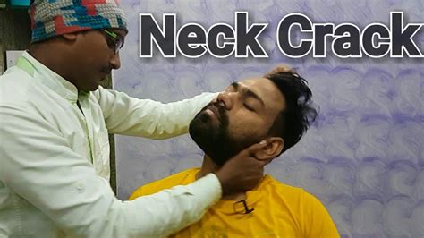 Head massage with neck cracking. - YouTube