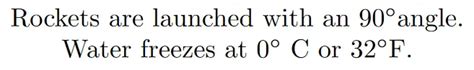 How to write a degree symbol in LaTeX 2024