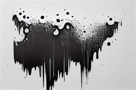 Premium Photo | Dripping splash liquid oil Painting background wallpaper - black and white