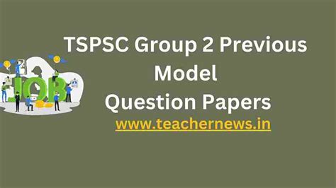 TSPSC Group 2 Previous Model Question Papers 2023 PDF Download - TeacherNews