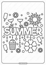 Free Printable Summer Coloring Pages sketch template
