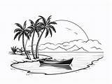 Paradise Coloring Page  Coloring sketch template