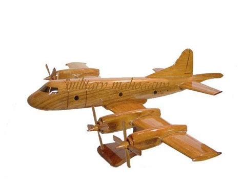 Lockheed Navy P-3 Orion Anti Submarine Aircraft Mahogany Wood Wooden ...