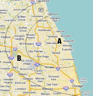 North Suburbs Of Chicago Map