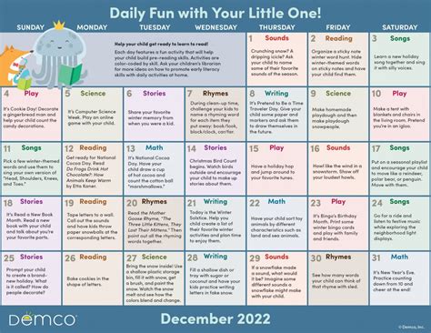 Early Literacy Activities — December 2022: Activities, Books, and More!