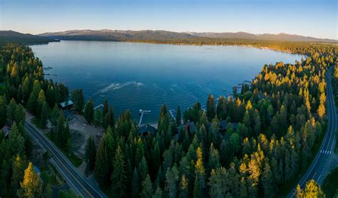 Payette Lake Evening Flyover - Michael Bradshaw