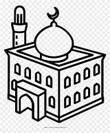 Mosque Coloring Page  Free Transparent PNG Clipart Images sketch template