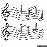 Music Notes Coloring Pages sketch template