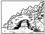 Coloring Fun For Young Kids  Pictured Rocks National Lakeshore US sketch template