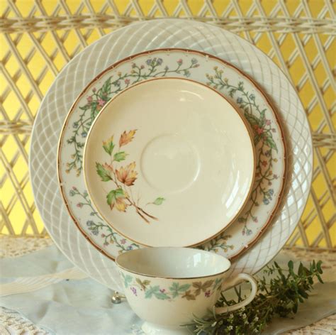 Mismatched Dishes Antique Dinnerware Vintage Dinnerware