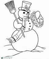 Snowman Coloring Pages sketch template