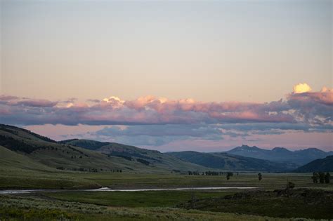 Lamar Valley at sunset