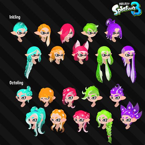 Project Splatoon 3 - 20 new hairstyle options : splatoon Splatoon Squid, Splatoon Memes ...