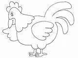 Desenhos De Galinha Simples Para Colorir E Imprimir  ColorirOnlineCom sketch template