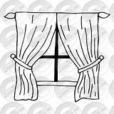 Curtains Coloring Pages sketch template