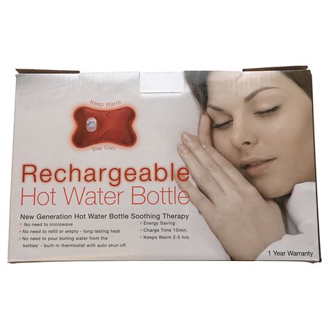 Happy Heat Bottle Electric Hot Water Bottle Rechargeable Heating Pad, Portable Hot Water Bag ...