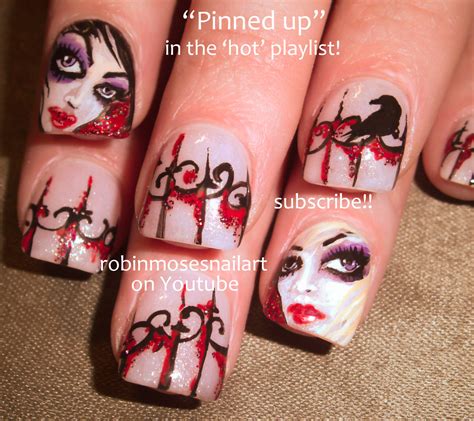 Nail Art by Robin Moses: Rockstar nails, Glam girl nail art, Glam Rock ...