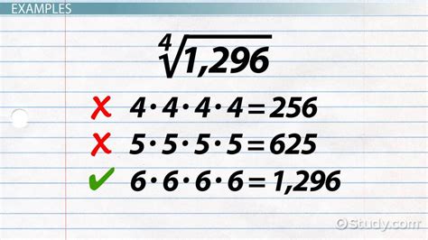 How to Find the Fourth Root of a Number - Lesson | Study.com