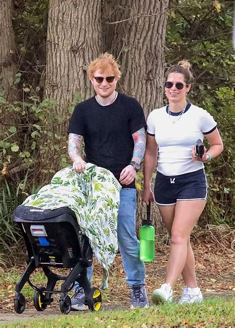 Ed Sheeran can’t stop smiling as he steps out with stunning wife Cherry Seaborn and baby ...