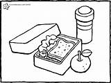 Lunch Box Coloring Pages For Kids sketch template
