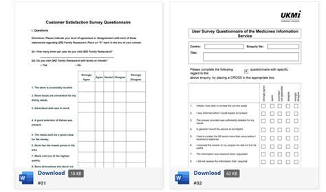 19 Best Free Questionnaire Microsoft Word Templates 2022