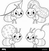 Marching Ant Coloring Page sketch template