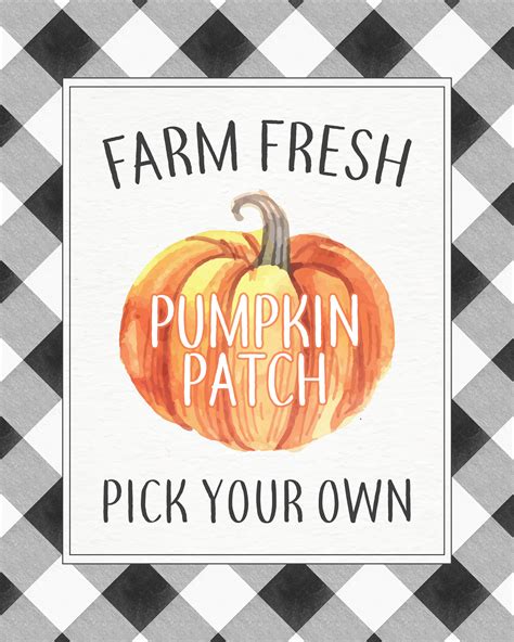 Fresh Free Printable Farmhouse Pumpkin Patch Sign - The Cottage Market