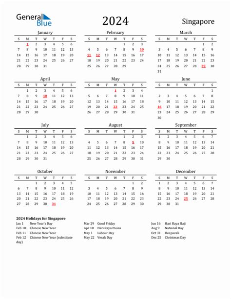 Calendar 2024 Sg - Calendar 2024 Ireland Printable