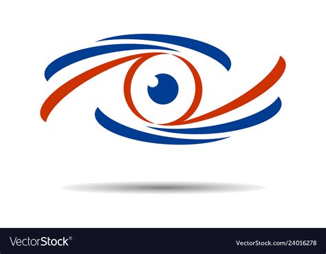 Eye graphic icon logo Royalty Free Vector Image