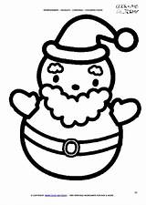 Free Cute Santa Coloring Page  Claus 30 sketch template