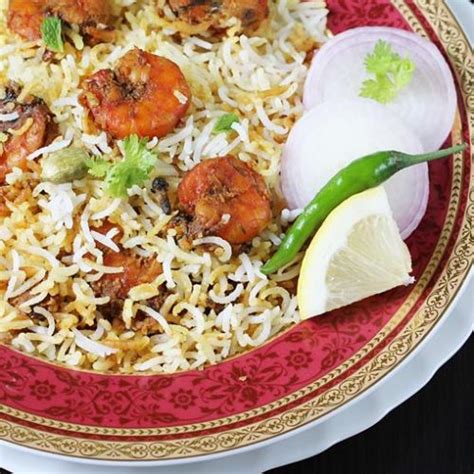 Prawn biryani (Shrimp biryani) - Swasthi's Recipes