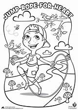 Jump Rope Coloring Page sketch template