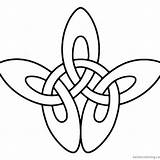 Celtic Knot Coloring Pages Flowers And Leaves  Free Printable sketch template