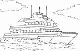 Yacht Coloring Page sketch template