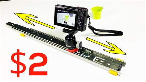 Build $2 DIY Camera Slider! Cheap - YouTube