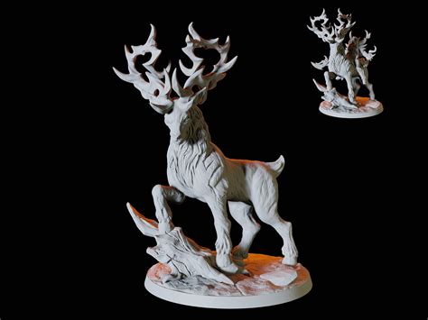 Giant Elk or Deer Miniature for D&D Dungeons and Dragons - Etsy Canada