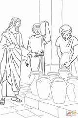 Free Jesus Turns Water Into Wine Coloring Pages Download  sketch template