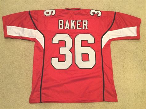 Men's Unsigned Custom Sewn Stitched Budda Baker Red Jersey - Any Size ...