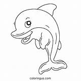 Dolphin Coloring Pages Free Printable PDF sketch template